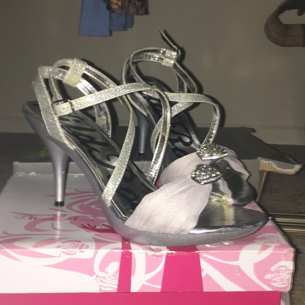 Silver heels